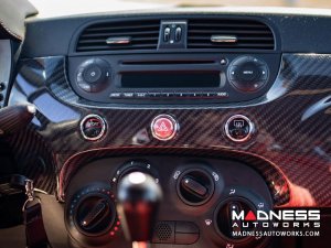 FIAT 500 Custom Dashboard - Carbon Fiber - LHD - Pre 2016 FIAT 500 Custom Dashboard - Carbon Fiber - LHD - Pre 2016